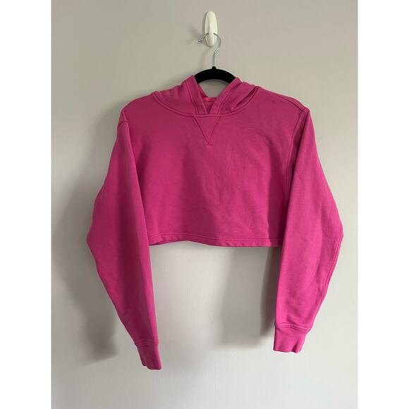 LULULEMON All Yours Cropped Hoodie Sonic Pink Size S - Picture 6 of 8